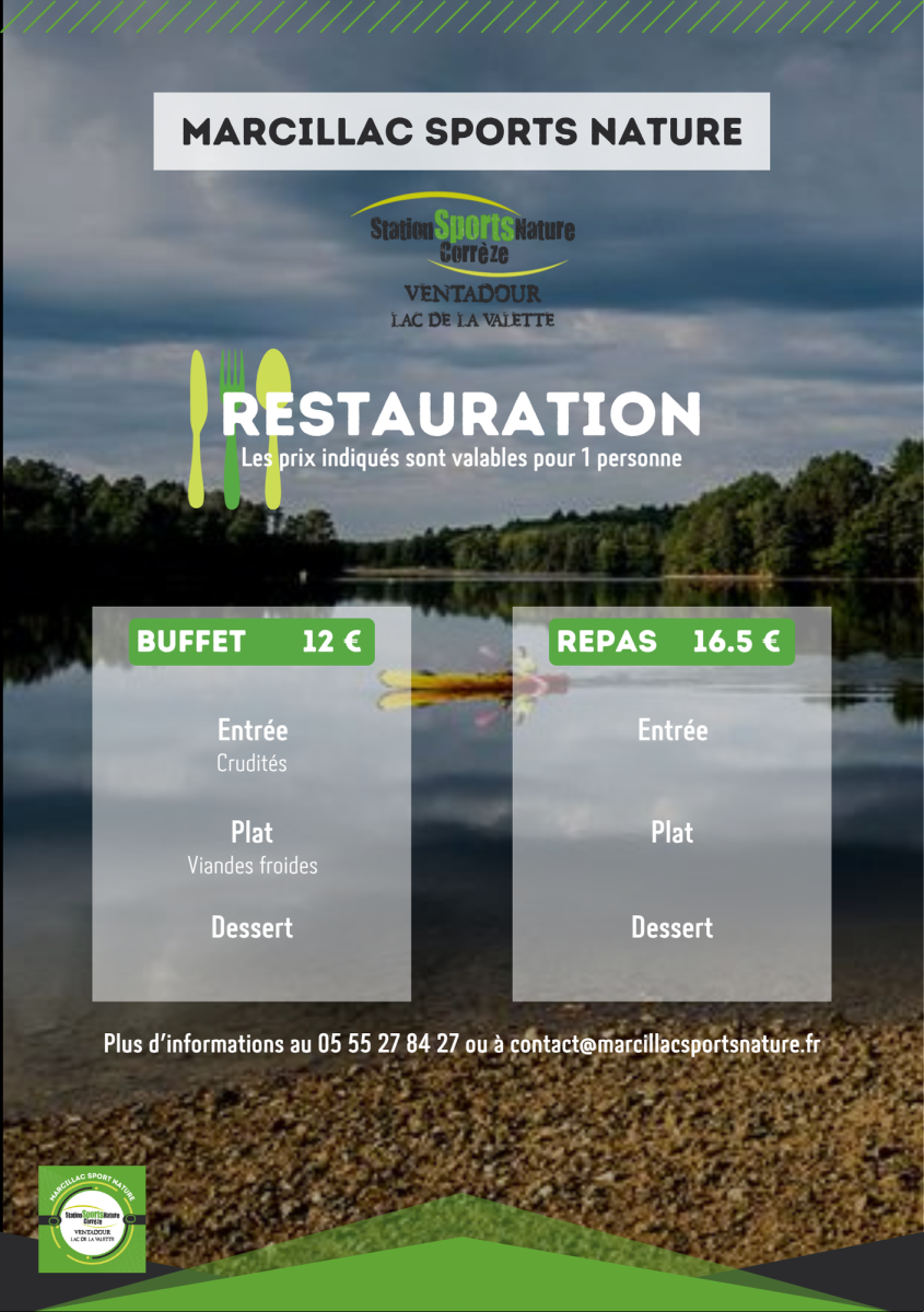 Menu restauration de groupe